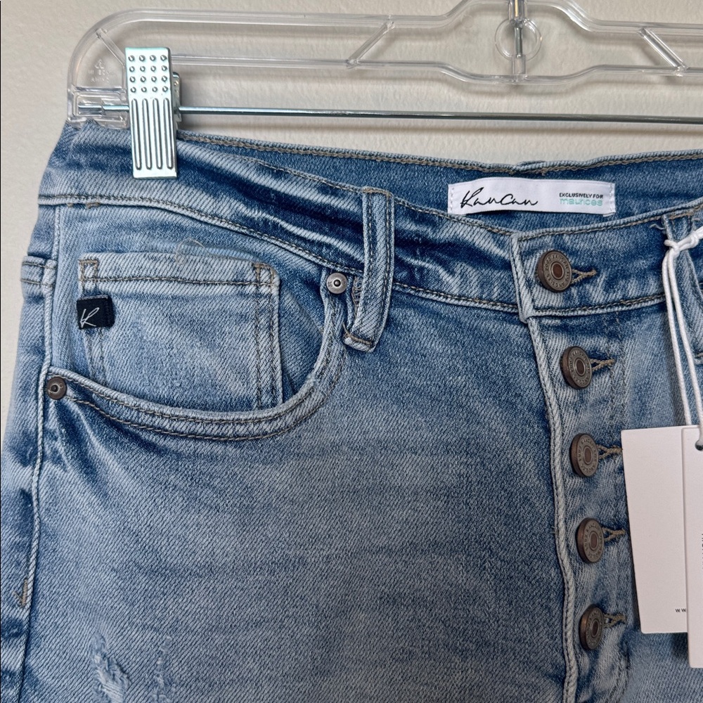 KanCan Maurices NWT Light Blue High Rise Ankle Straight Buttonfly Jeans - Picture 6 of 11